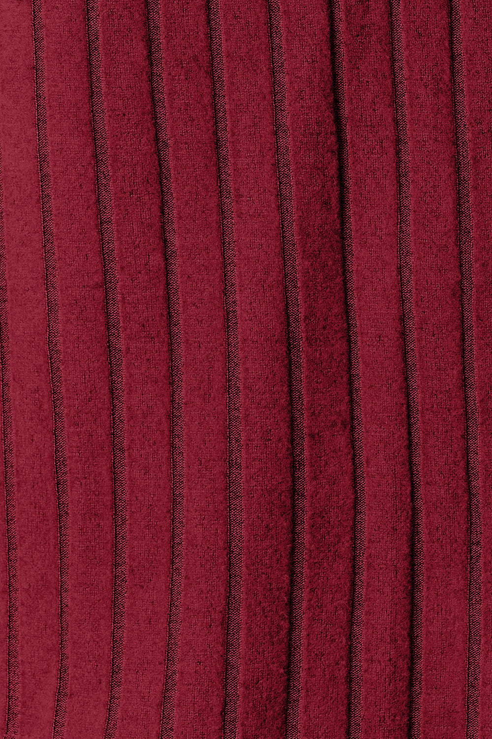 Ribbed Round Neck Long Sleeve Slit Sweater
