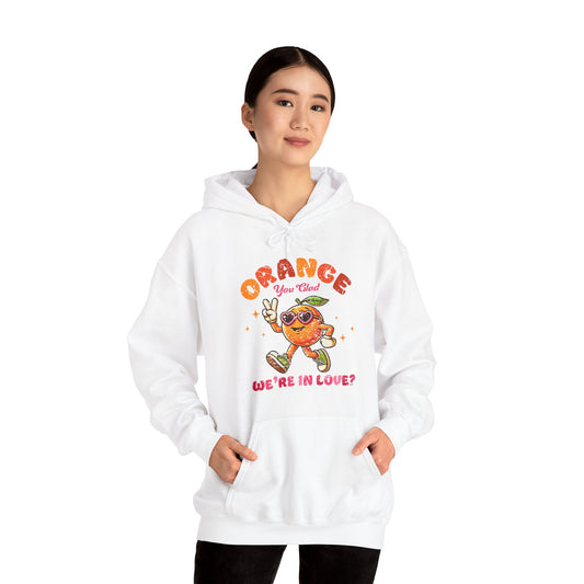 Orange We're in Love Hoodie