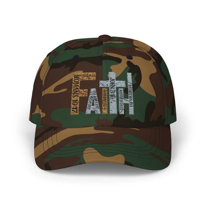 Faith Classic Dad Cap - Adjustable White Baseball Cap