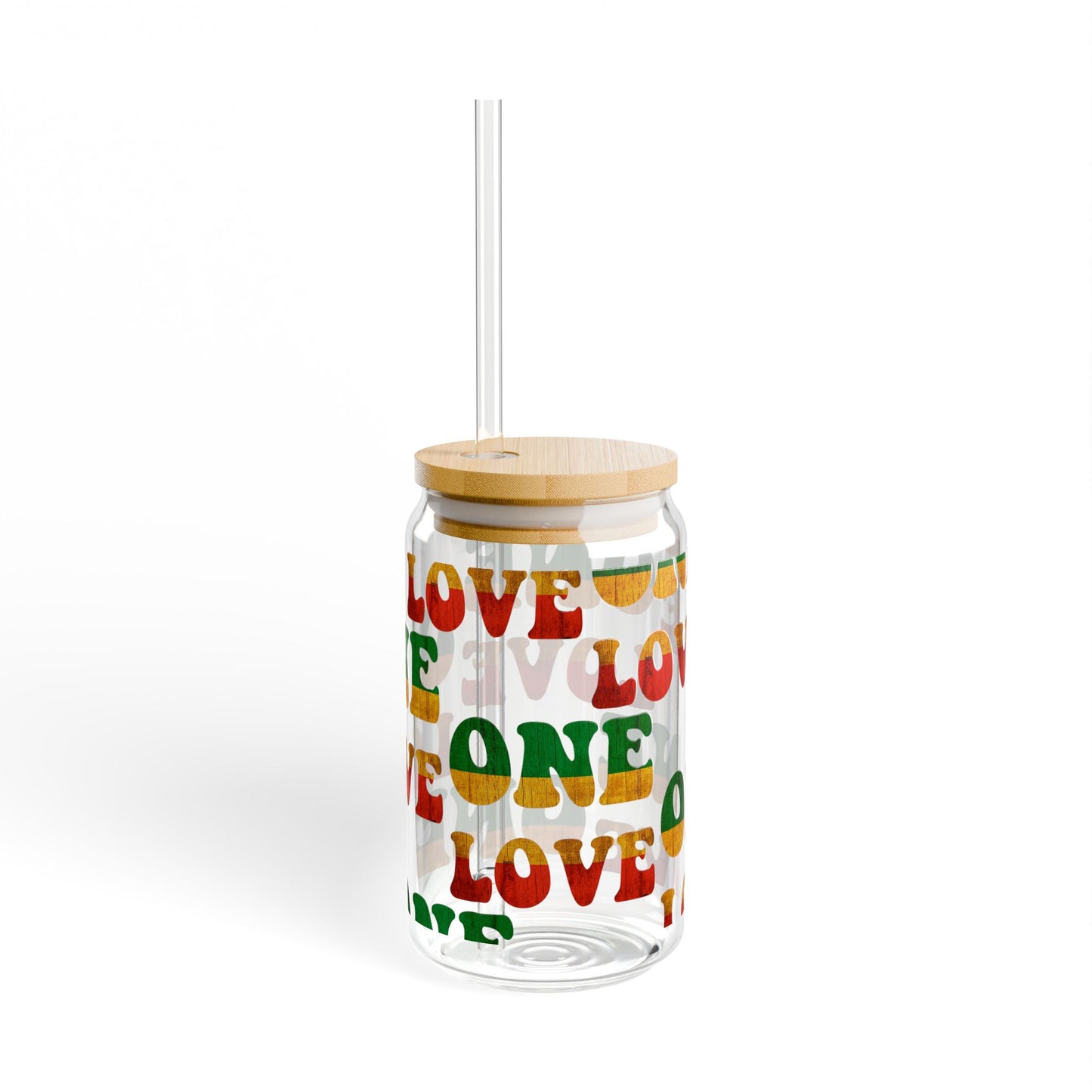 Sipper Glass One Love Design
