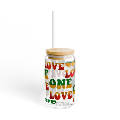 Sipper Glass One Love Design