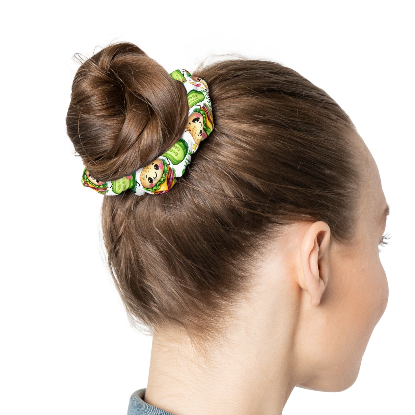 Cucumber Hair Scrunchie