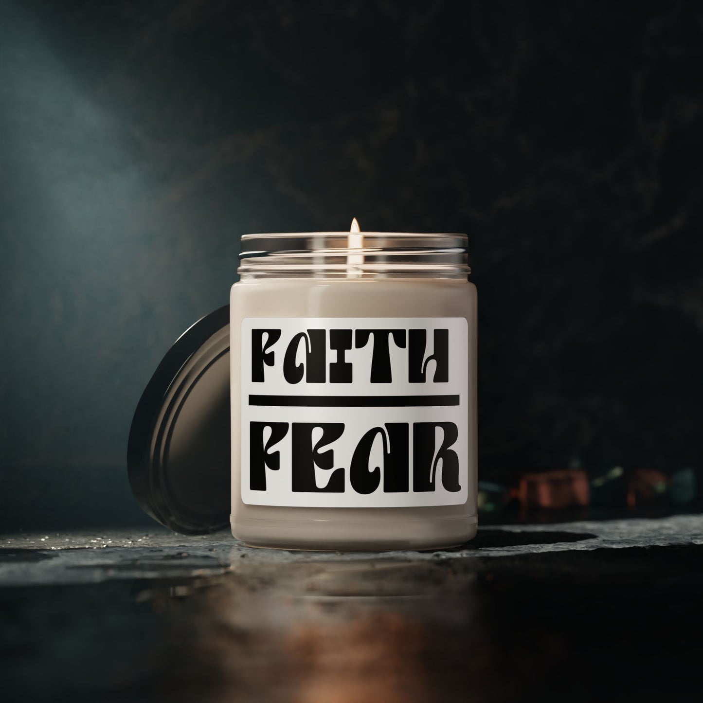 Faith Over Fear Scented Soy Candle
