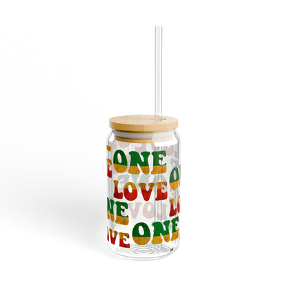 Sipper Glass One Love Design