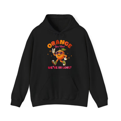 Orange We're In Love Hoodie