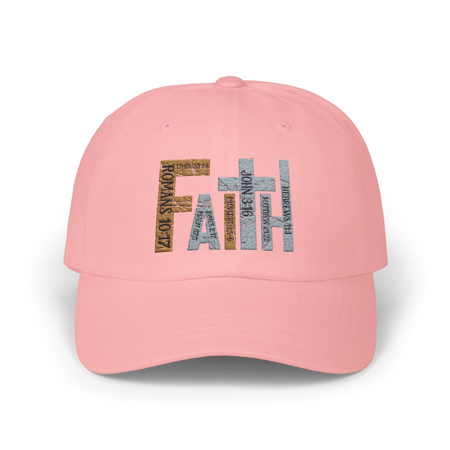 Faith Classic Dad Cap - Adjustable White Baseball Cap
