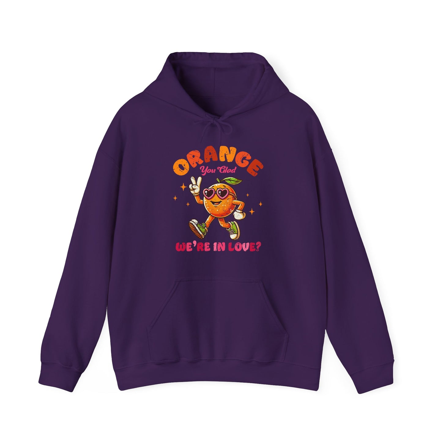 Orange We're In Love Hoodie
