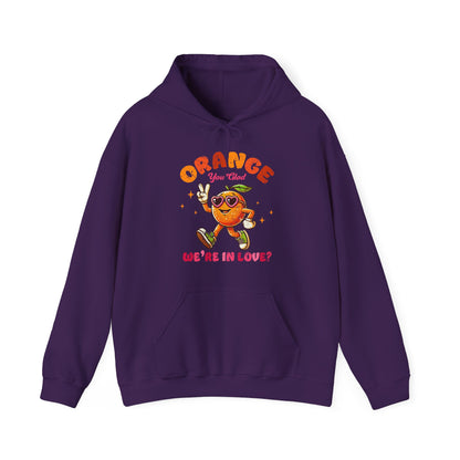 Orange We're In Love Hoodie