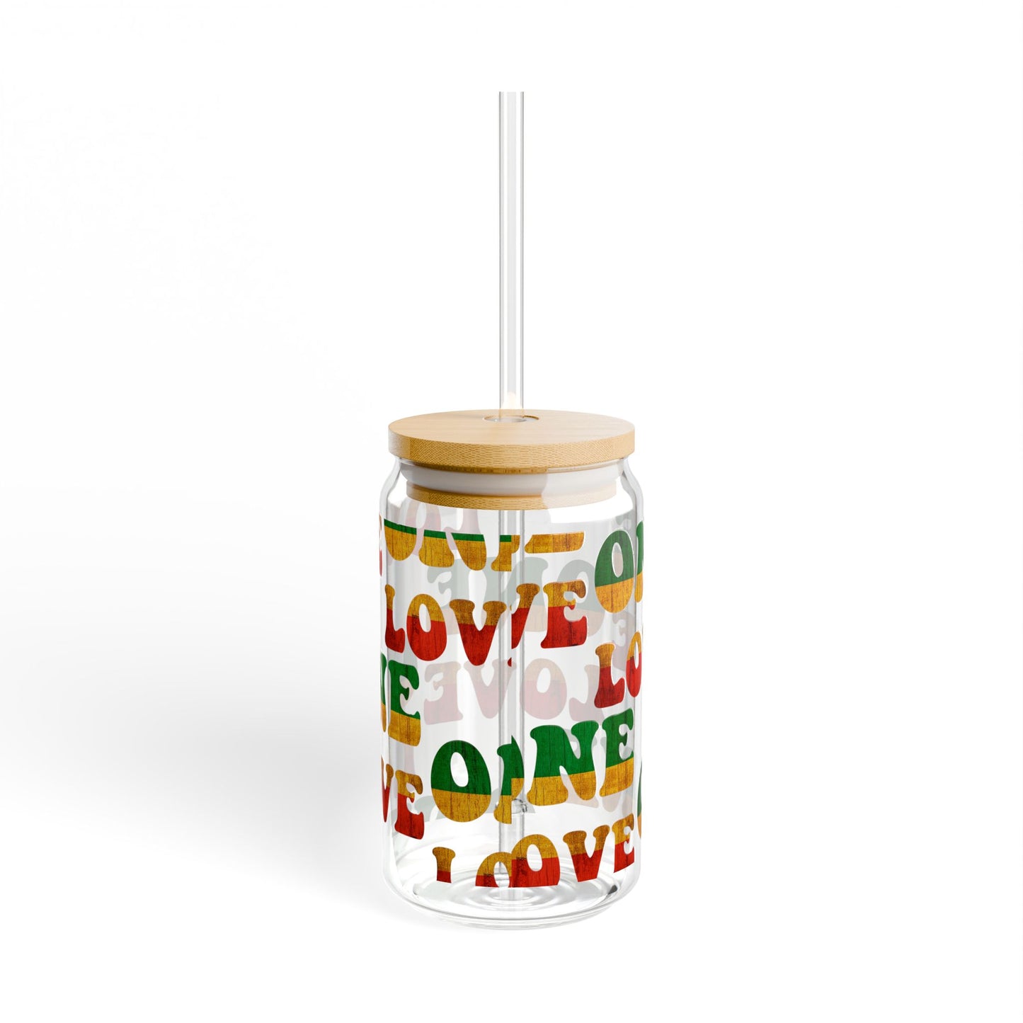 Sipper Glass One Love Design