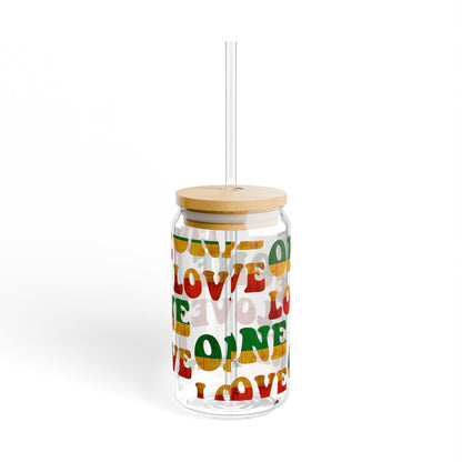 Sipper Glass One Love Design