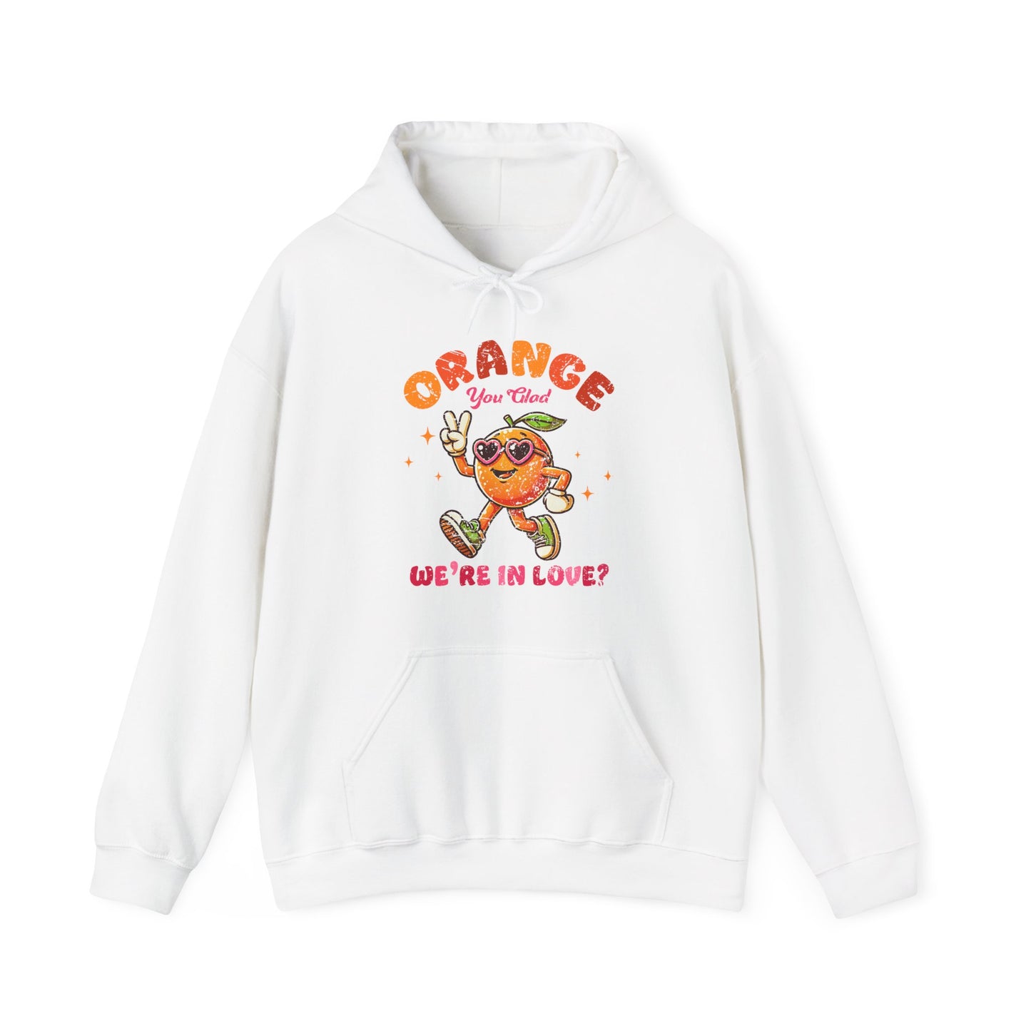 Orange We're In Love Hoodie