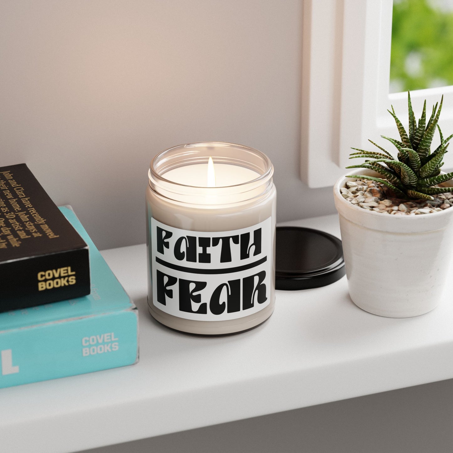 Faith Over Fear Scented Soy Candle