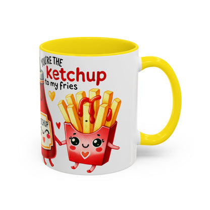 Your're the Ketchup to My Fries Accent Coffee Mug