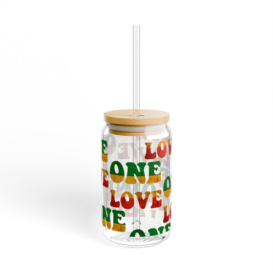 Sipper Glass One Love Design