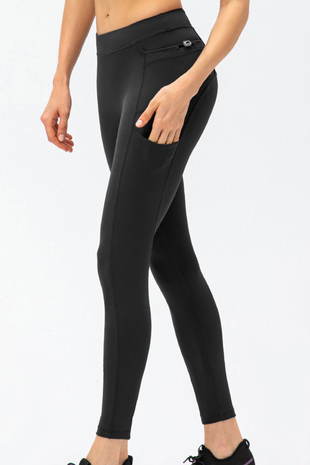 High Waist Long Sports Pants with Pockets