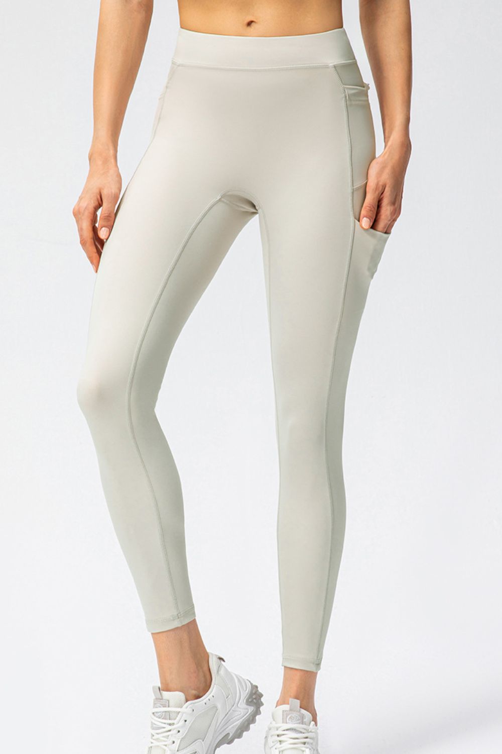 High Waist Long Sports Pants with Pockets