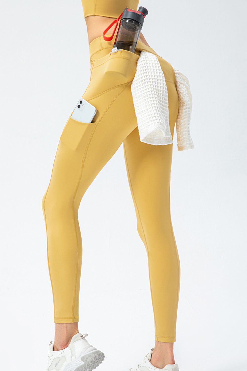 High Waist Long Sports Pants with Pockets
